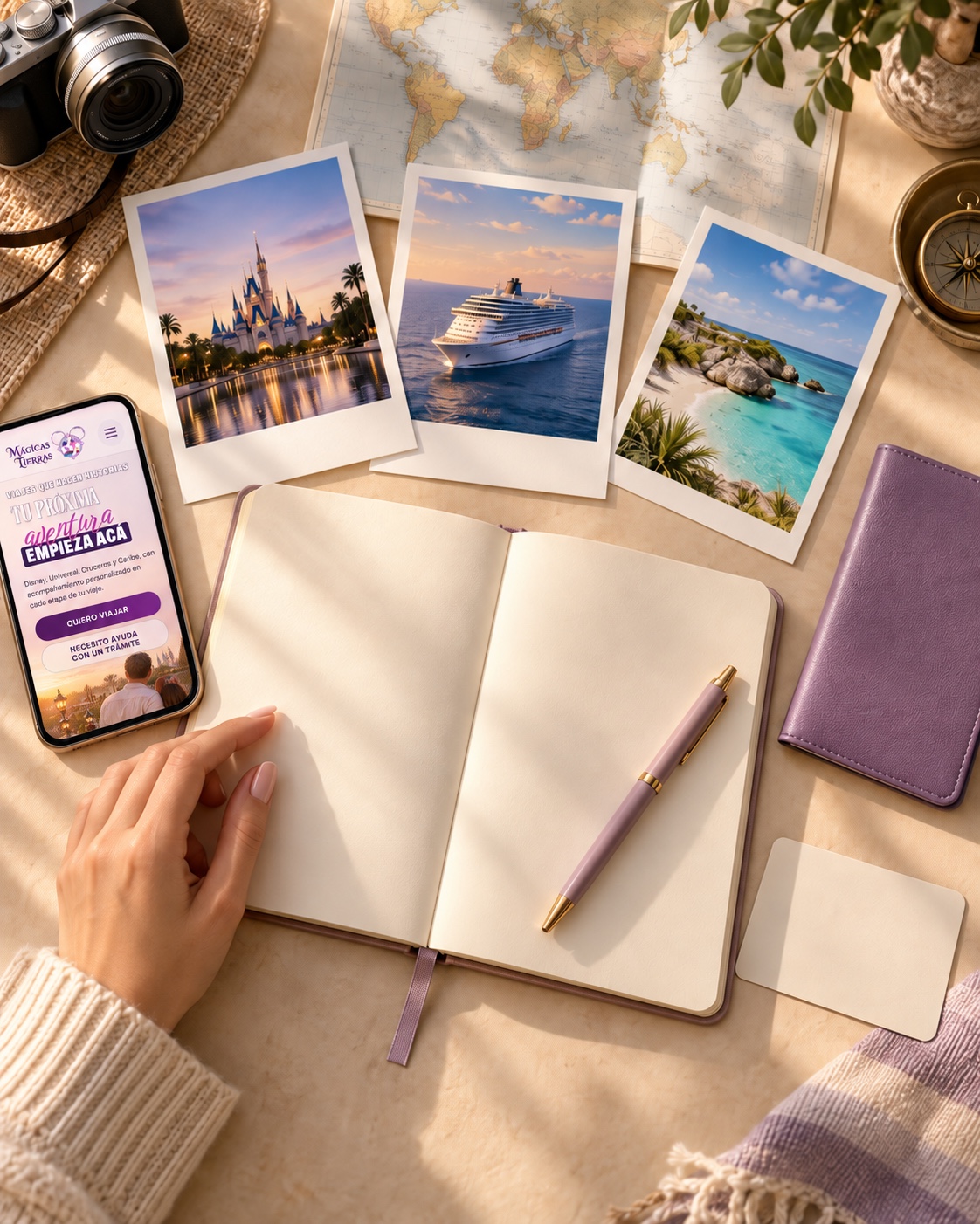 Recuerdos de viajes a Orlando, en crucero y al Caribe