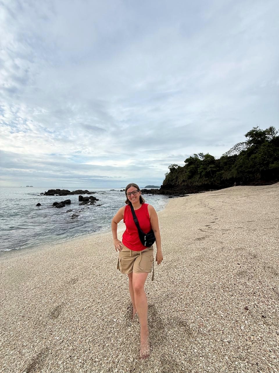 Estefanía Ramírez disfrutando de un paseo junto al mar
